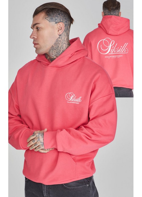 SikSilk Graphic Hoodie Pink